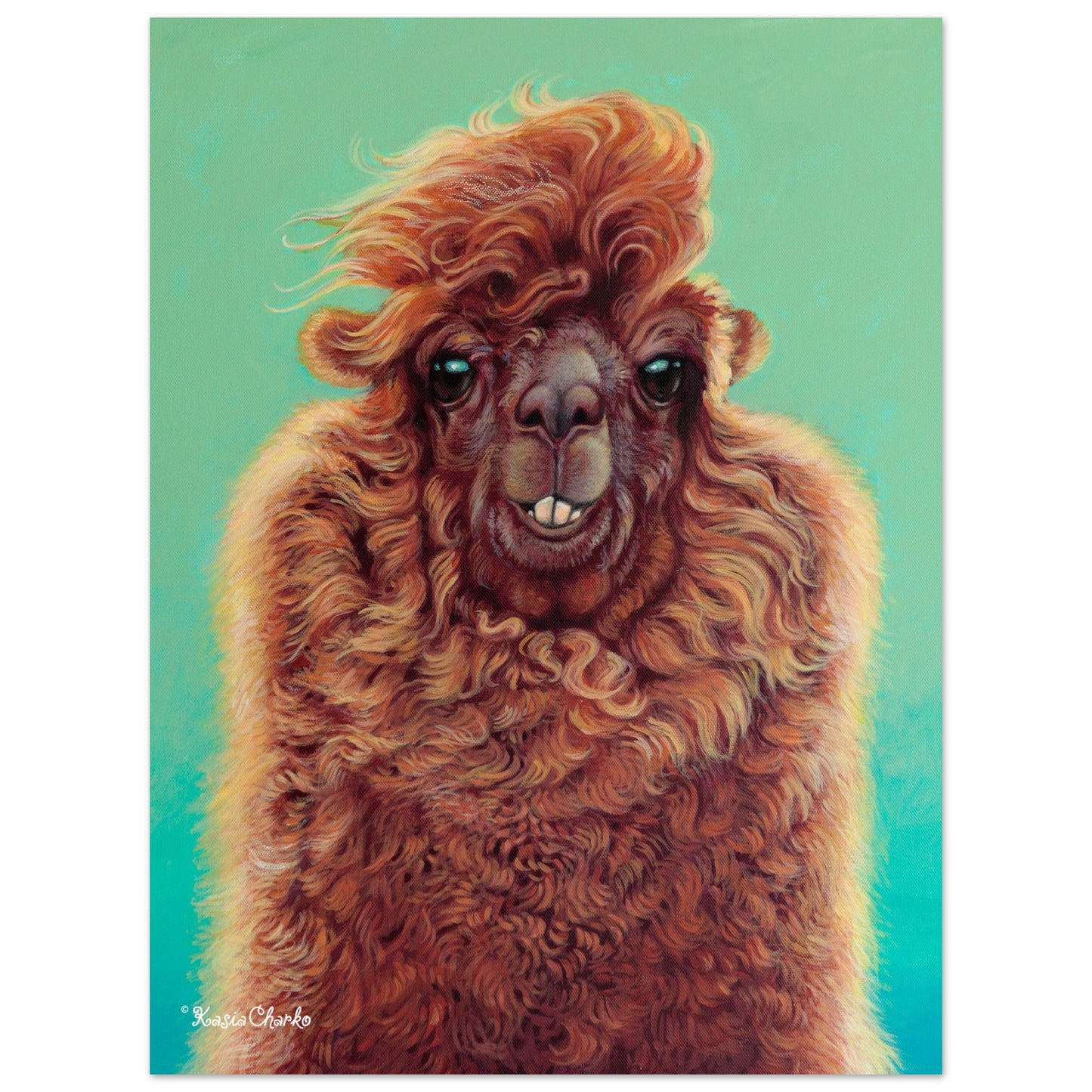 18X24 AL THE ALPACA: Premium Matte Paper Poster