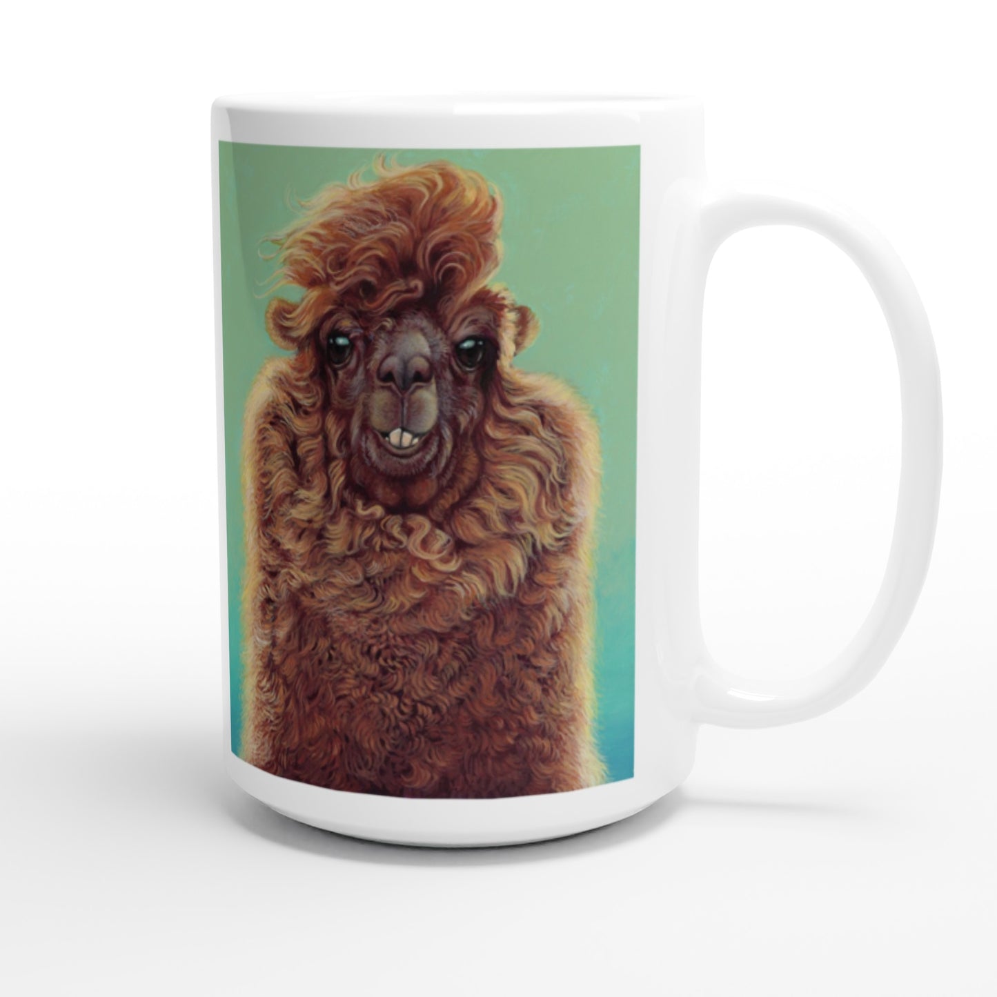 AL THE ALPACA: White 15oz Ceramic Mug