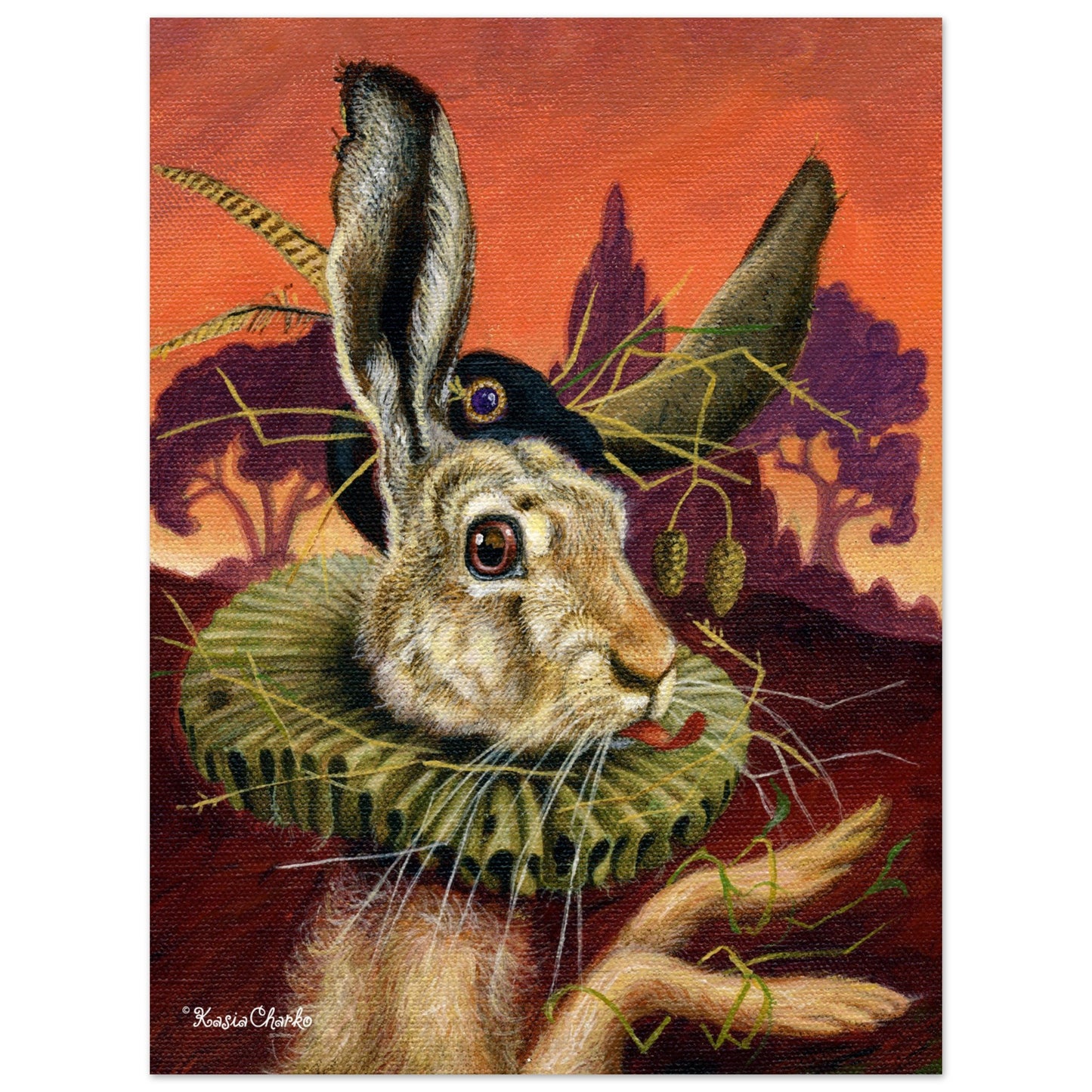 18X24 THE MARCH HARE: Premium Matte Paper Poster