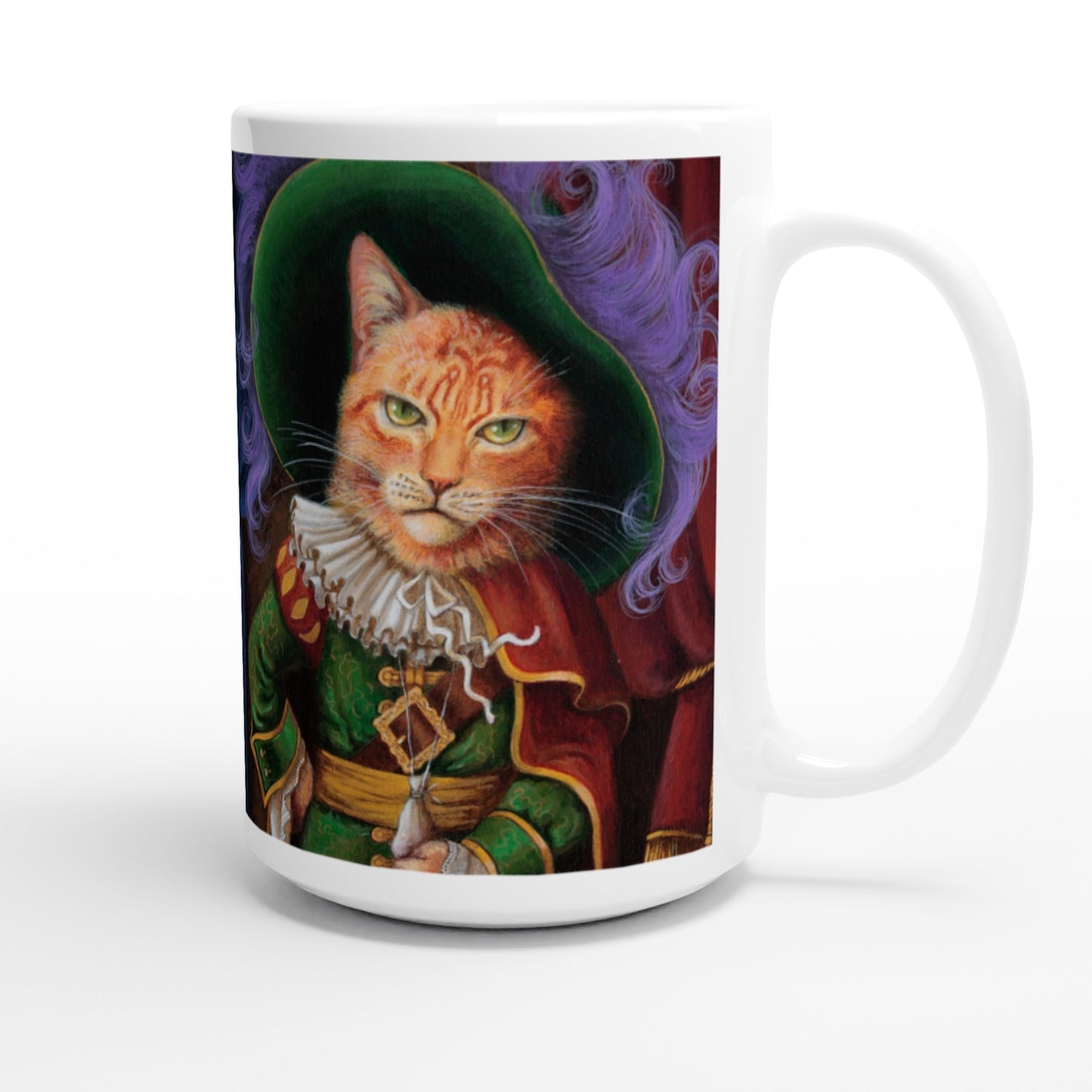 PUSS IN BOOTS: White 15oz Ceramic Mug