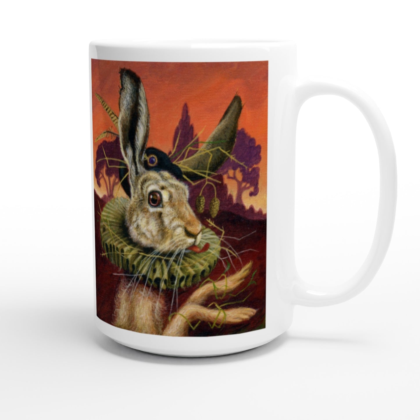 THA MARCH HARE: White 15oz Ceramic Mug